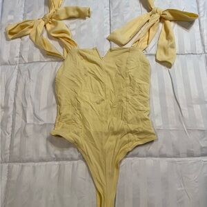 Pink Rose Sunny Yellow Bodysuit